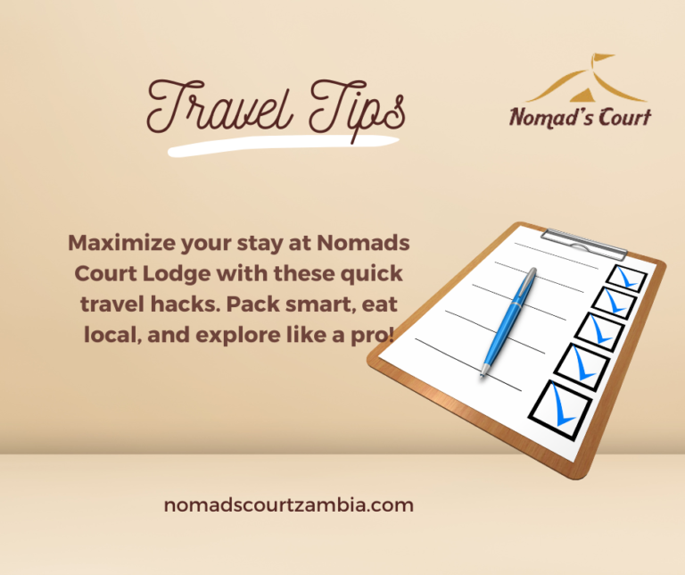 Tips to Enjoying your everyday stay in Lusaka : A Guide for Guests at Nomads Court Lodge
